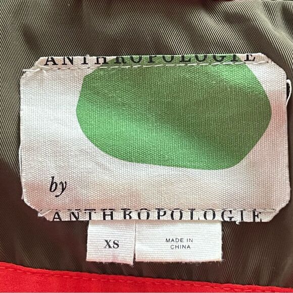 Anthropologie Utility Jacket Size XS Gisborne Obi Trench Anorak Coat in Olive - Picture 6 of 7